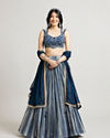 Radiant Indigo Blue Lehenga